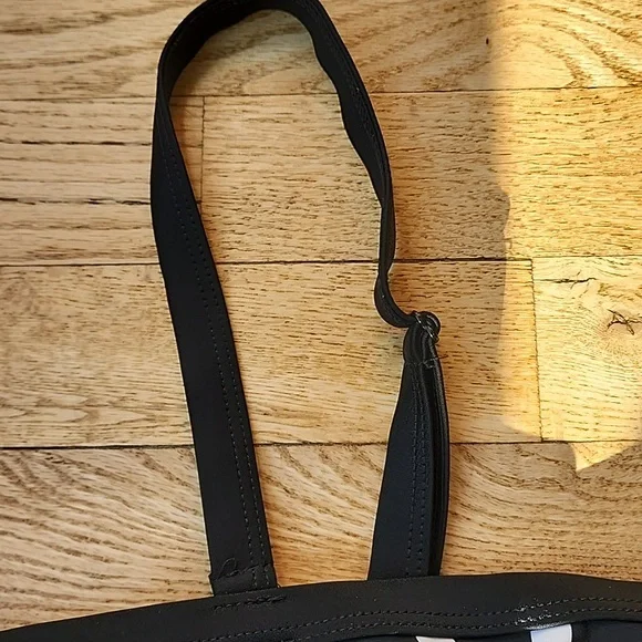 (1X) Black and White Polka Dot Tankini Top Classic Flirty Ruffled Fun Vacation - Picture 5 of 10